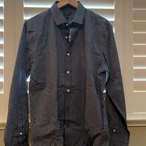 J crew navy blue and white print